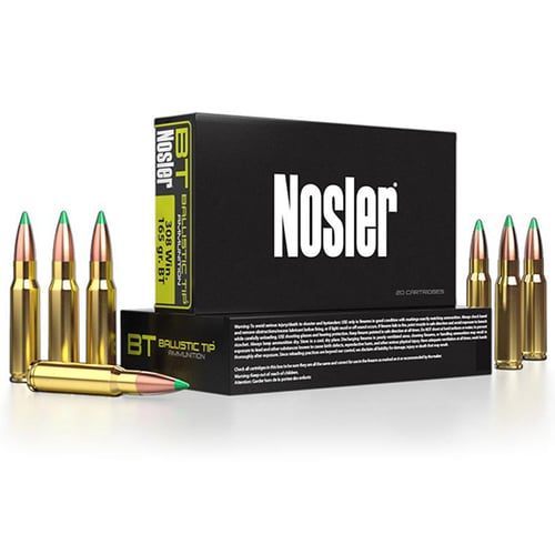 Nosler Ballistic Tip Rifle Ammunition